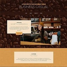 盒子云 - 商务休闲咖啡饮品网页模板 - 资源封面