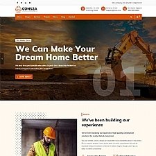 盒子云 - 房地产建筑工程企业网站HTML5模板 - 资源封面