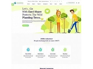 盒子云 - 环境生态保护公益网站模板 - 资源封面