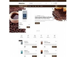 盒子云 - 咖啡店铺电商网站模板 - 资源封面