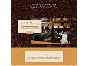 盒子云 - 商务休闲咖啡饮品网页模板 - 资源封面