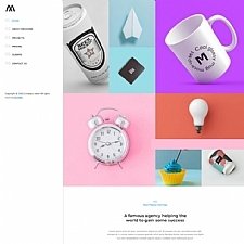 盒子云 - 创意作品设计工作室网页模板 - 资源封面