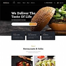 盒子云 - 美味西式餐饮美食网站模板 - 资源封面